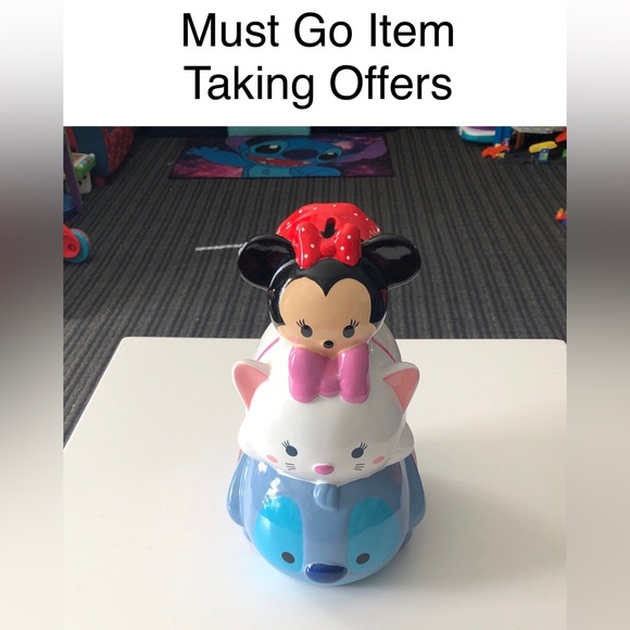 Disney Other - Disney Tsum Tsum Minnie, Marie & Stitch Bank